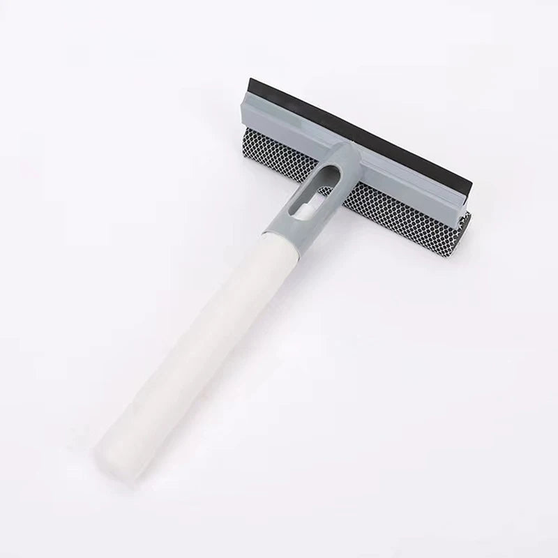 Broom Carpet Rake with Squeegee Long Handle for Pet Hair Fur Remover Broom for Fluff Carpet Hardwood Floor No Scratch