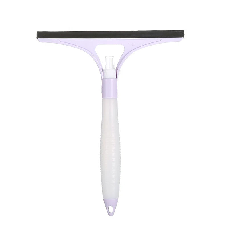 Broom Carpet Rake with Squeegee Long Handle for Pet Hair Fur Remover Broom for Fluff Carpet Hardwood Floor No Scratch