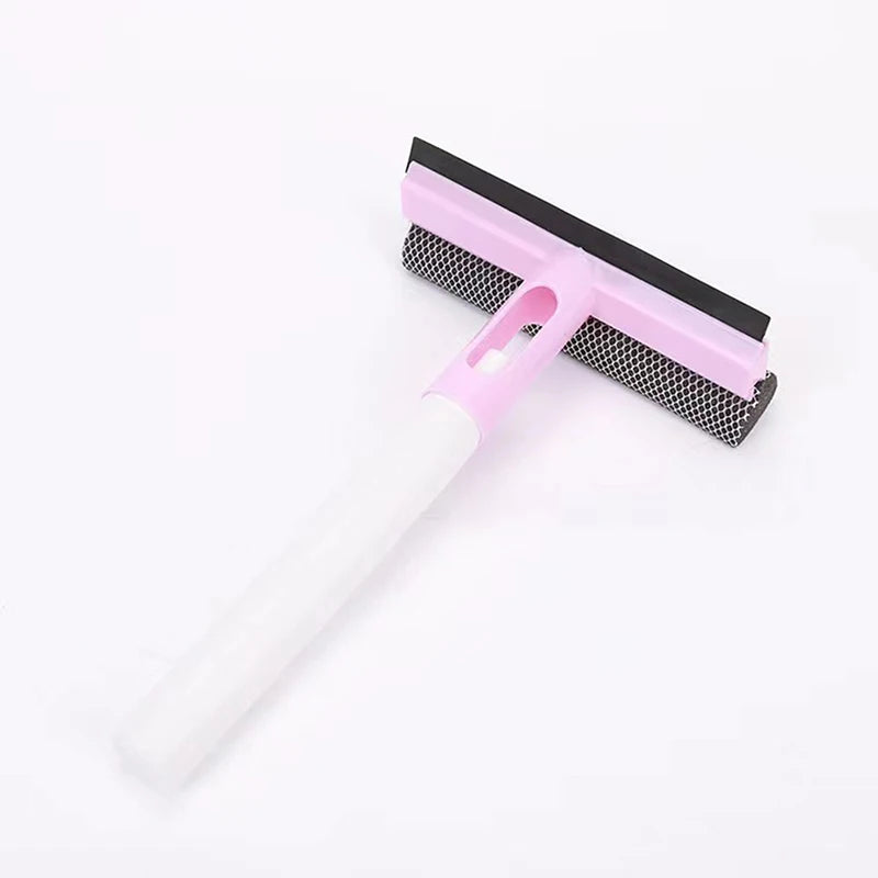 Broom Carpet Rake with Squeegee Long Handle for Pet Hair Fur Remover Broom for Fluff Carpet Hardwood Floor No Scratch